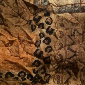 Sexy vintage leopard print blouse